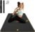 CAMBIVO Large Yoga Mat (6’x 4′), Extra Wide Workout Mat for Men and Women, Yoga Mat Thick 1/3 &1/4 Exercise Mats for Home Workout, Yoga, Pilates (Black,1/4 inch)