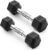 PAPABABE HEX Dumbbell Set, Rubber Encased Home Gym Dumbbells, Exercise & Fitness Weights Dumbbells for Women & Men, Hand Weight for Strength Training