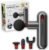 Sharper Image Powerboost Move – Portable Percussion Massage Gun with 4 Attachments, 4 Speeds| Lightweight Full Body Back & Shoulder Massager| Deep Tissue Muscle Recovery, Pain Relief & Soreness