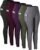 CHRLEISURE Leggings with Pockets for Women, High Waisted Tummy Control Workout Yoga Pants