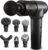 Turonic Professional Handheld Massage Gun – Deep Tissue Percussion Massager, 20 Speeds, 7 Heads, Quiet, Powerful, Portable, Cordless, Great for Athletes, Personal Use, Shoulder, Foot, Back Body, GM5