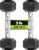 Hex Dumbbell Set, 2.5-125 lb Rubber Encased Exercise & Fitness Dumbbells, Weights Dumbbells Set of 2, Hand Weight for Strength Training (Single, Pair, Set)