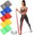 5 Pcs Resistance Bands, Professional Exercise Bands Elastic Stretch Bands for Fitness Yoga Pilates Stretching Strength Training, Workout Bands for Women and Men Home Gym