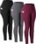 CHRLEISURE Leggings with Pockets for Women, High Waisted Tummy Control Workout Yoga Pants