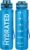 Sahara Sailor Water Bottle 32oz, Durable and Leakproof Water Bottles Motivational with Time Marker, Tritan, BPA Free, Wide Mouth with Easy Clean Brush for Gym, Travel, Home, School, Office (1 Bottle)