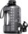 AQUAFIT 1 Gallon Water Bottle with Time Marker – Straw & Chug Lid – BPA Free Big Water Bottle with Straw – Gym Water Bottle with Handle – Gallon Water Jug (128 Ounces, Gray)
