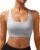 RUNNING GIRL High Impact Sports Bras for Women – Scoop Neck Strappy Sports Bra High Support Moulded Cup Workout Bra