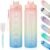Motivational Water Bottle with Time Marker- 32oz Water Bottles with Times to Drink, Leakproof & BPA Free Sports Water Bottle with Straw & Carry Strap for Fitness, Gym, and Outdoor Sports