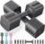 FEIERDUN Adjustable Dumbbell Set of 2, Each 2/4/6/8/10 lbs Weight for Women, Quick Adjust Weight, Double Locking Protection, Versatile Hand Weights for Home Gym & Outdoor Exercise