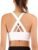 Sports Bra for Women, High Support Criss-Cross Back Padded Strappy Push up Sports Bras with Removable Cups Workout Yoga Top