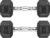 Hex Dumbbells Rubber Coated Cast Iron Hex Black Dumbbell Free Weights for Exercises