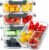 Glass Meal Prep Containers 3 Compartments, 5 Pack 36 oz, Glass Food Storage Containers with Lids, Airtight Lunch Bento Box, Portion Control, Freezer and Microwave Safe