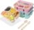 4 Pack Bento Lunch Box, 4 Compartment Meal Prep Containers, Lunch Box for Kids, BPA Free Plastic Reusable Food Storage Containers – Stackable, Suitable for Schools, Companies,Work and Travel