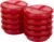GoodCook BPA Free Meal Prep Round 3-Comparment Container, Set of 10 – Microwave & Dishwasher-Safe Food Organizers, Food Storage Set with Snap Shut Lids, Meal Prep Kitchen Containers
