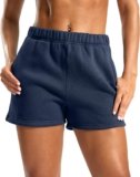 Soothfeel Women’s Sweat Shorts with Pockets High Waisted Comfy Athletic Lounge Cotton Shorts for Women Casual Summer