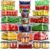 RockBerry 50 Pcs Large Food Storage Containers with Lids Airtight-Total 526OZ Stackable Kitchen Set-85 OZ to small Containers-BPA Free Leak proof containers- Freezer Microwave safe