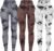 OVESPORT 3 Pack Tie Dye Seamless High Waisted Workout Leggings for Women Scrunch Butt Lifting Yoga Gym Athletic Pants