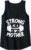 Womens Strong as Mother Shirt, Mom Muscle Workout Weight Lifting Tank Top
