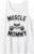 Muscle Mommy Weightlifting mom cool skull gym mother workout Tank Top